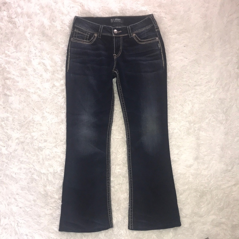 Silver Suki Mid Bootcut Denim Jeans